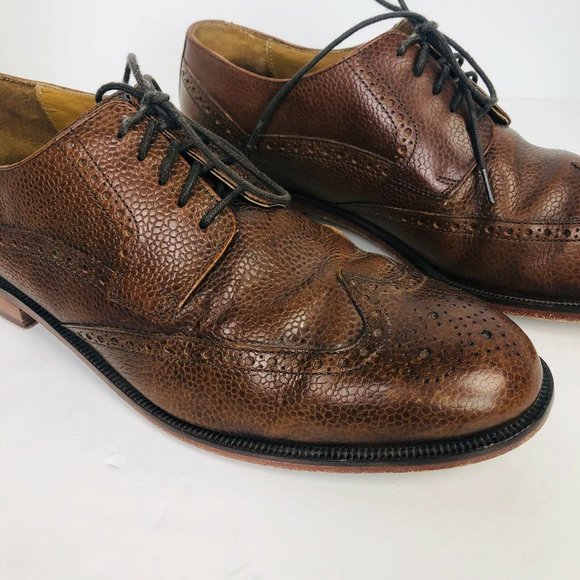 Cole Haan Carter Wing Tip Brown Grain Leather shoe main image 10